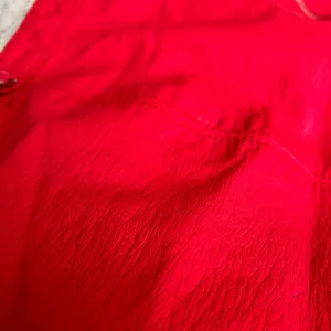 Free People red leather skirt, zipper up the leg thumbnail 6