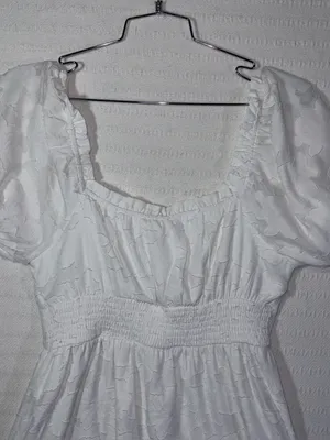 Altard State Womens Elira Puff Sleeve Mini Dress Size M White thumbnail 5