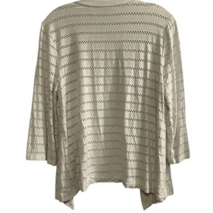 Premise Women's Ivory Open Knit Cardigan Sweater Size M‎ Lightweight thumbnail 4