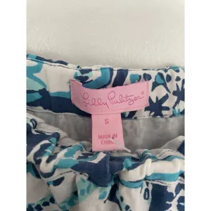 Lilly Pulitzer Ailsie Strapless Jumpsuit Romper Blue Keep On Trunkin Size Small thumbnail 6