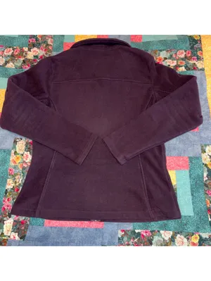 Columbia Women's Medium Purple Outdoor Fleece Jacket Cozy Warm Full Zip thumbnail 6