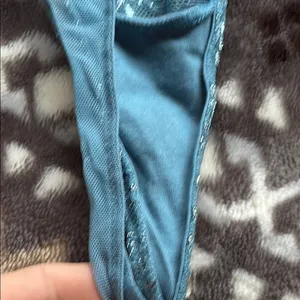 Victoria's Secret Blue Lace Chemise with Plunging V-Neck thumbnail 6