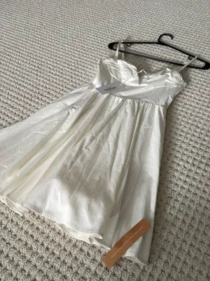 Reformation Dress White Mini thumbnail 4