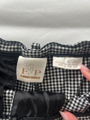EP Pro Vintage Black and White Gingham Shorts thumbnail 3