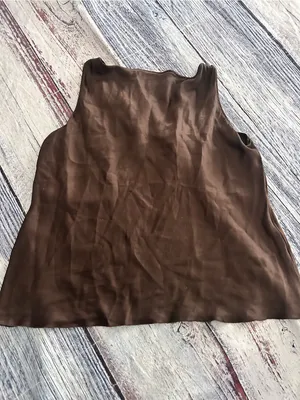 Vintage Y2K Nine West 100% Silk Beaded Sleeveless Blouse thumbnail 5