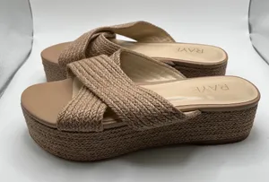 EUC Raye Tiko Wedge color natural size 7.5 platform sandals women’s thumbnail 1
