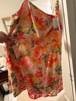 Floral Cocktail Dress David’s Bridal thumbnail 4