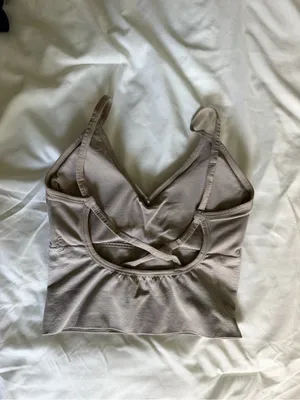 Bra cami cropped tank top Brown thumbnail 2