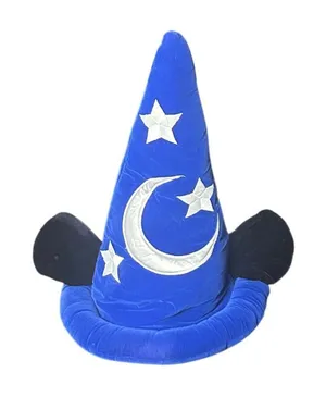 Vintage 90s Disney Parks Sorcerer Mickey Fantasia Wizard Hat Ears Disneyland thumbnail 1