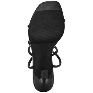 Wild Pair Womens Louudd Sandals Heels 10020354700 Black Smooth 10M thumbnail 10