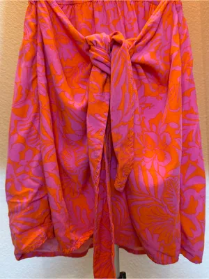 L*SPACE Kristy Mini Dress in Path to Paradise Pink Orange Size X-Small thumbnail 4