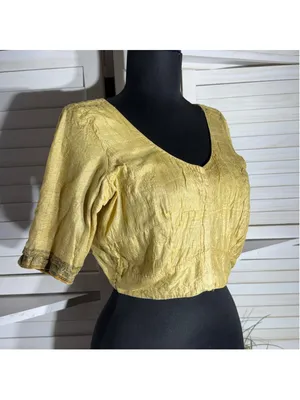 Vintage 60s peasant top mustard yellow medieval maid cosplay Ren Fair costume S thumbnail 2