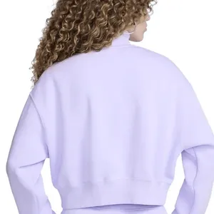 Nike Sportswear Phoenix Fleece 1/4 zip cropped sweatshirt thumbnail 2