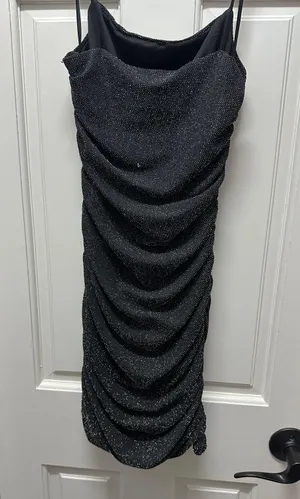 Princess Polly Reeva Mini Dress Black- Homecoming sparkly dress thumbnail 2