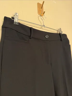 Loft Wide Leg Black Trouser Size 10 Tall thumbnail 3