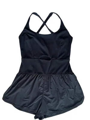 Free People FP Movement Women’s Righteous Runsie Black Racerback Shorts Romper M thumbnail 12