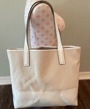 NWOT KATE SPADE Ash Street Logo Triple Compartment Tote thumbnail 5
