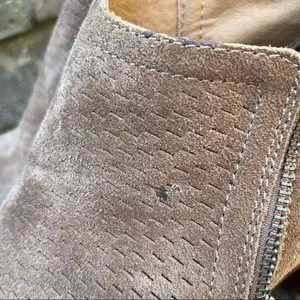 Lucky Brand suede leather perforated ankle booties 9.5 thumbnail 10