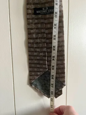 Massimo Livio silk necktie Brown thumbnail 5