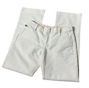 Lacoste Womens Old Money White‎ Cotton Chino Pants Straight Leg Size 29 Preppy thumbnail 1