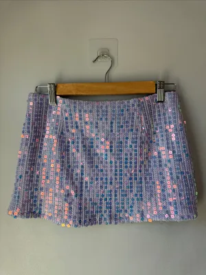 Princess Polly Sequin Headliner Shimmer Mini Skirt Purple thumbnail 3