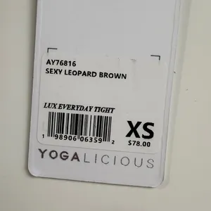 Yogalicious Lux Everyday Tight Leopard Brown High Rise Leggings XS AY76816‎ thumbnail 5