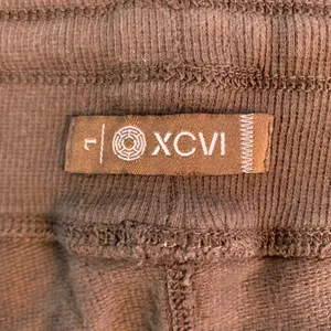 XCVI Brown Cotton Jersey Knit Size L Drawstring Mini Skirt 9580 USA Made Boho thumbnail 3