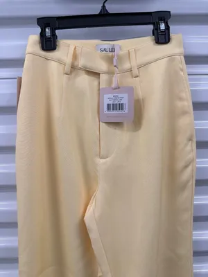 Sau Lee Nicola Crepe Pants Butteryellow Womens Size 4 thumbnail 5