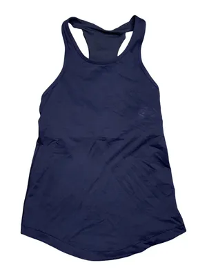 Lululemon Racerback Tank Top Womens 4 Navy Blue Excellent Built-in Bra Mesh Back thumbnail 1