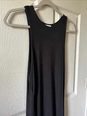 Rue Sophie Revolve Black Sleeveless Long High -Low Maxi Dress‎ Size Med thumbnail 4