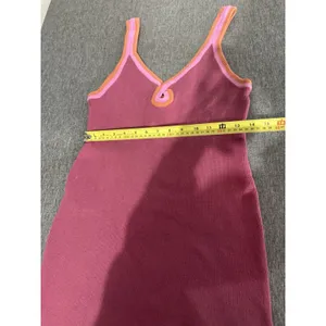 Free People Beach Pink Blair Sweater Knit Mini Dress Sz L Vacation Coastal thumbnail 4