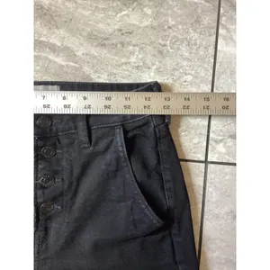 Everlane The Wide Leg Jean Black High Rise Button Fly Ankle Pants Size 26 Ankle thumbnail 3