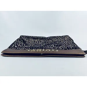 Juicy Couture‎ Metallic Novelty Clutch Wallet Purse Gold Black Cheetah Print thumbnail 9