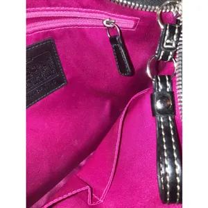 Coach Purse Poppy Plaid Berry‎ Pink Purple Black Glittery thumbnail 7