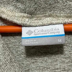 Columbia Beige Cowl Neck Fleece Sweater Outdoor Layer Size Medium thumbnail 2