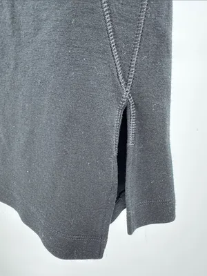 Smartwool Black A-Line merino wool knee length skirt L casual layering office thumbnail 8