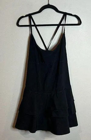 Offline Maggie Black Ruffle Workout Athletic Tennis Pickleball Dress thumbnail 1