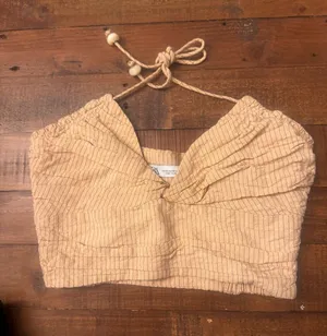 ZARA Textured Halter Crop Top‎ thumbnail 1