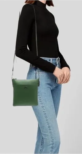 Coach Crossbody‎ Bag Green Pebble Leather Front Pocket Adjustable Strap thumbnail 1