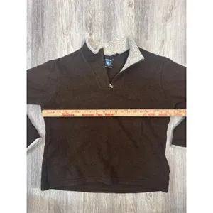 Kuhl Alfpaca Fleece Quarter Zip Pullover Brown Women Large Mock Neck Shearling thumbnail 5