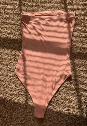 Charlotte Russe Blush Pink Bodysuit thumbnail 2