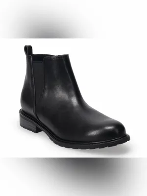 Women’s Sonoma Black Leather Chelsea Ankle Boot Size 7 thumbnail 4