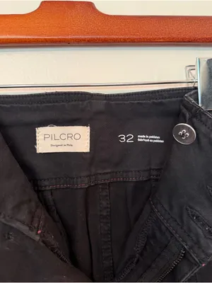 Anthropologie Pilcro “The Seamed Flare Pants” in Black Plus Size thumbnail 4