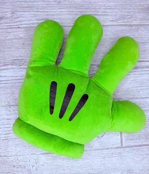 Disney Mickey Mouse Green Plush Glove costume price cosplay Halloween thumbnail 1