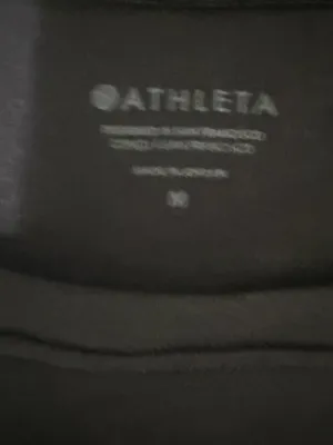 NWT Athleta Move With Ease Asym Tie Tank Black Athletic Yoga Size Medium thumbnail 7