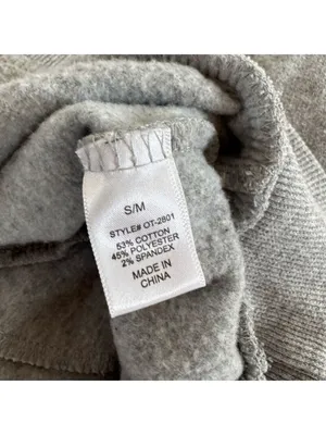 Zenana Outfitters Gray Sweatshirt With Pockets Size S/M thumbnail 4
