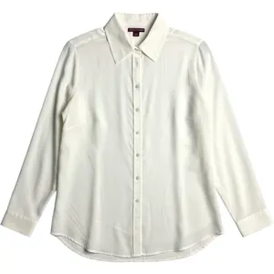 Jessica London Blouse Women Preppy Career Button Long Sleeve Size 18 Cream Work thumbnail 1