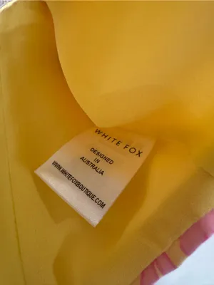 White Fox Yellow & Pink Floral Puff Sleeve Crop Top thumbnail 5