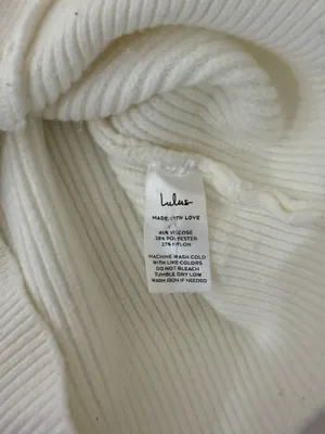 Lulus Ivory White Button Up Cropped Cardigan Sweater Knit thumbnail 8