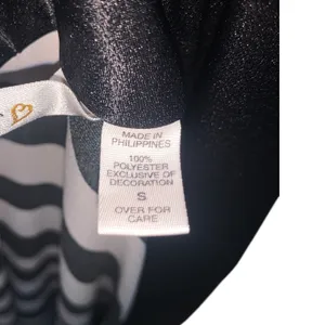 Vintage Victoria’s Secret Gold Label Black & White Zebra Print Satin Long Robe thumbnail 8